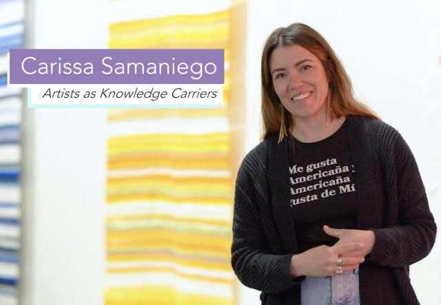 Artists as Knowledge Carriers - Artist Talk Carissa Samaniego exhibition image